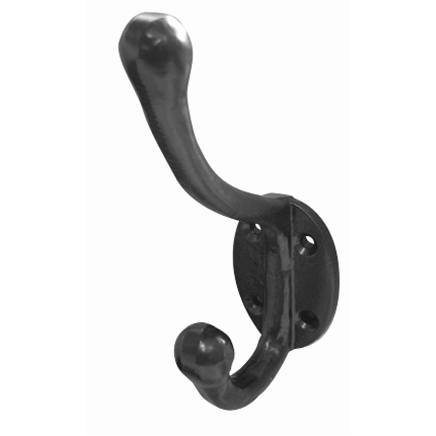 HOMESTYLE HAT & COAT HOOK 140MM BLACK ANTIQUE  JAB77
