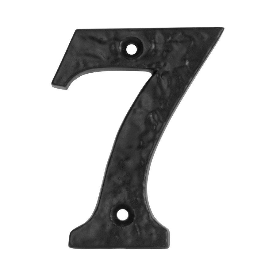 HOMESTYLE NUMERAL SEVEN 100MM BLACK ANTIQUE