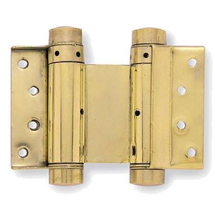 DOUBLE ACTION SPRING HINGES 102MM BRASS  HB3005-4PB