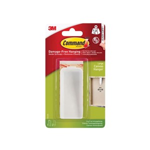 3M COMMAND STRIP CANVAS HANGER - LARGE - 1 PCE WHITE