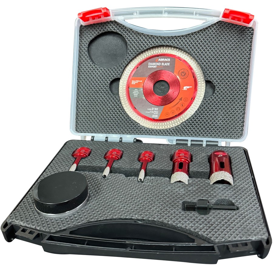 ABRACS 8PC M14 TILE DRILL & BLADE SET