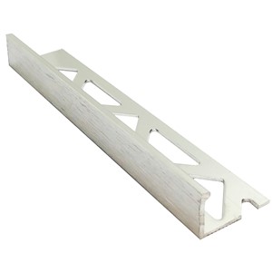 ALUMINIUM TRADELINE STRAIGHT EDGE TRIM BRUSHED EFFECT BTS12.BR 12MMX2