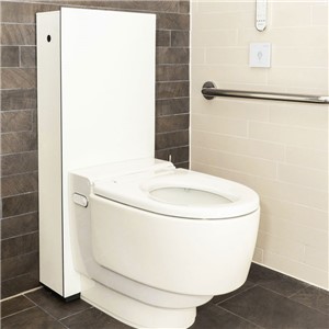 GEBERIT AQUACLEAN MERA CARE FLOOR STANDING WC WHITE ALPINE (2 BOXES).