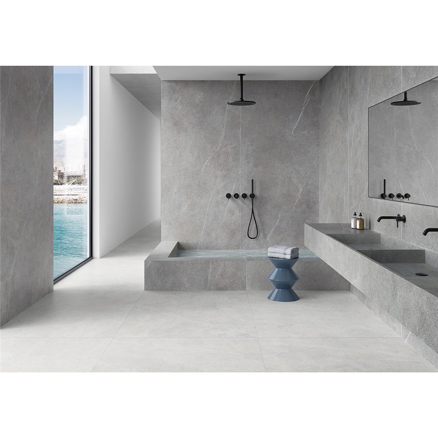 NB26090 Veinstone White Matt Porcelain Wall & Floor Tile 1000x1000mm