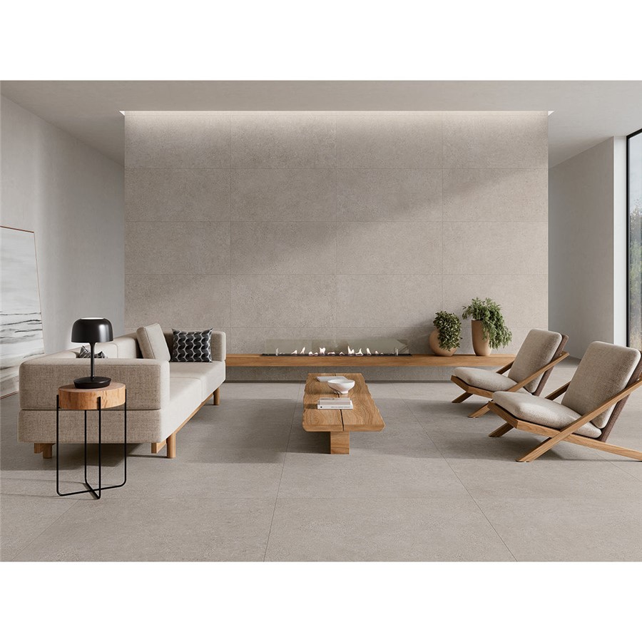 NB26094 Stone Castle Grey Porcelain Wall & Floor Tile 1000x1000mm