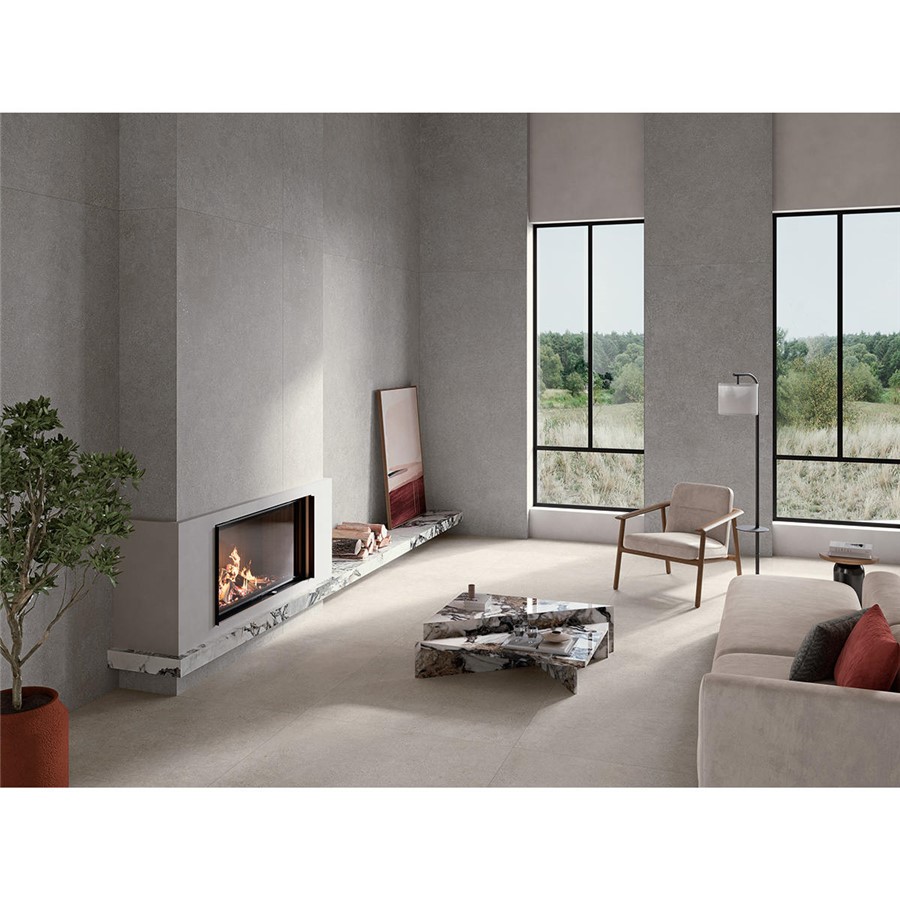 NB26095 Stone Castle Pearl Porcelain Wall & Floor Tile 1000x1000mm