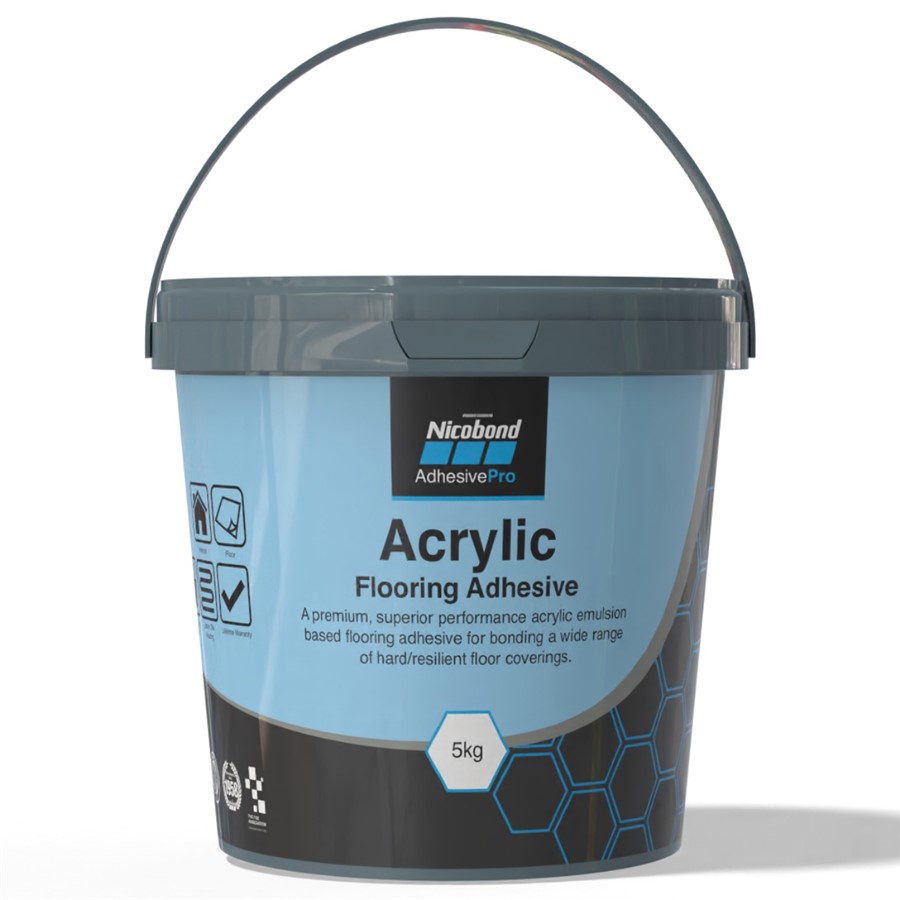 NICOBOND ACRYLIC FLOORING ADHESIVE 5KG.