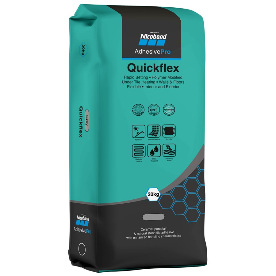 NICOBOND QUICKFLEX ADHESIVE WHITE 20KG