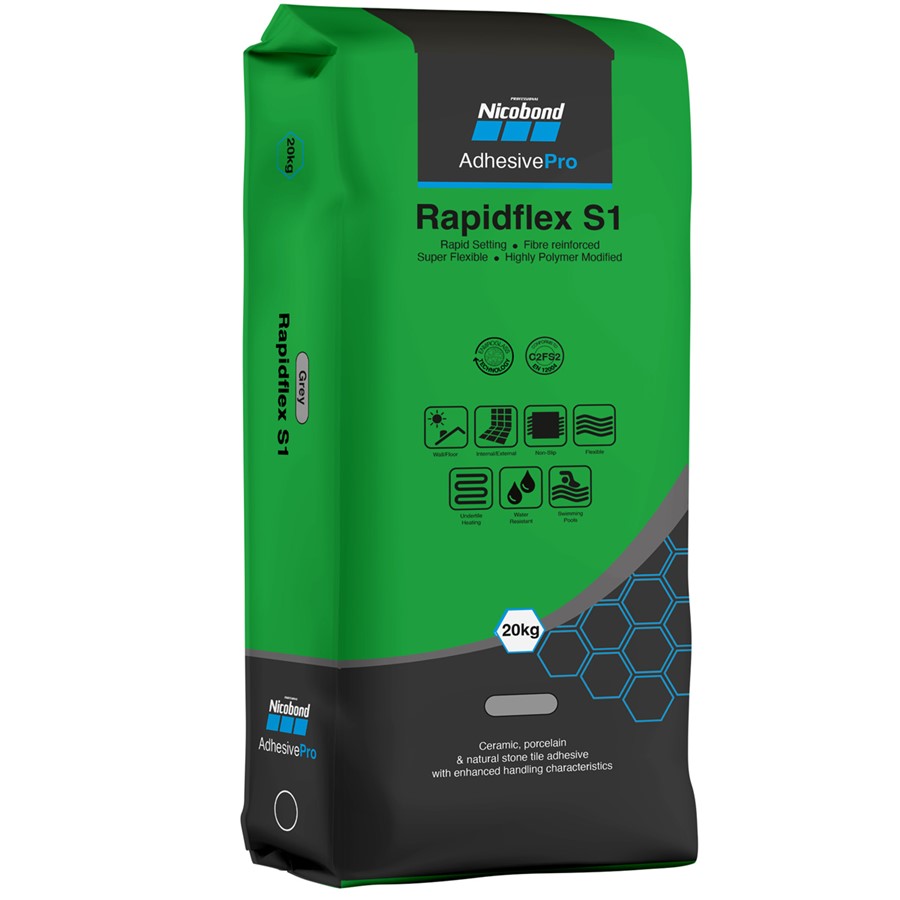 NICOBOND RAPIDFLEX S1 ADHESIVE WHITE 20KG