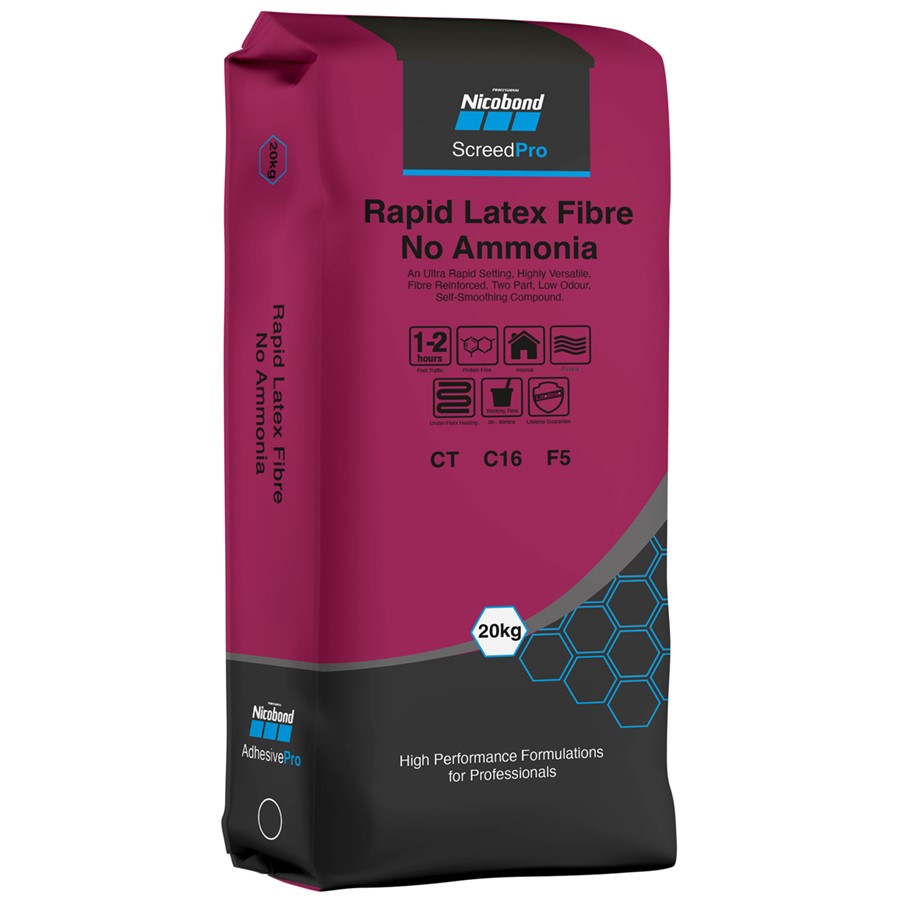 NICOBOND SCREEDPRO RAPID LATEX FIBRE NO AMMONIA POWDER 20KG
