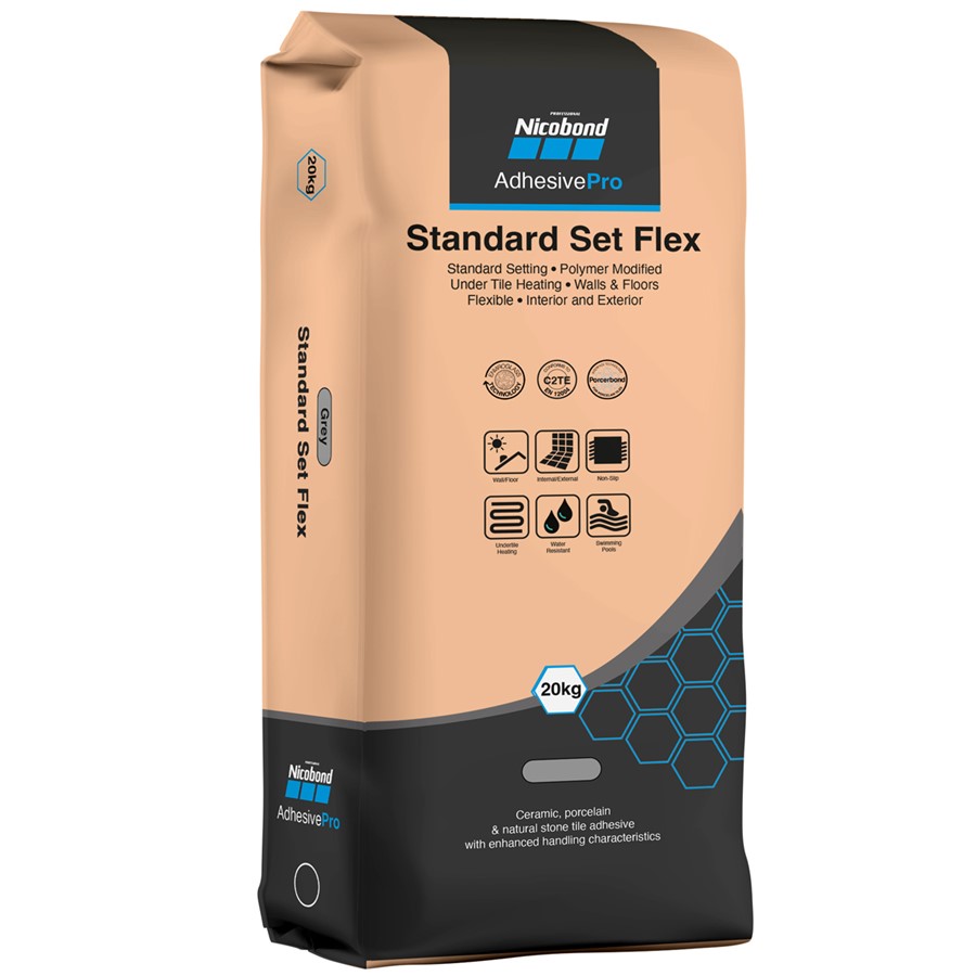 NICOBOND STANDARD SET FLEX WHITE ADHESIVE 20KG