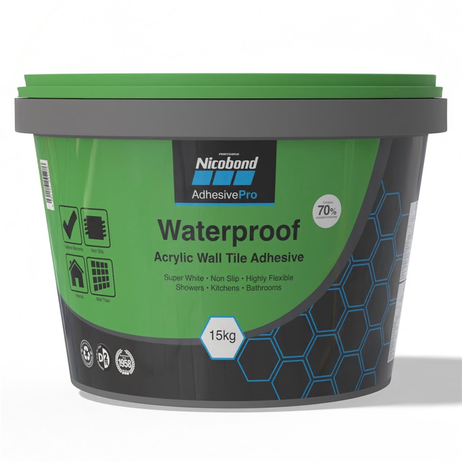 NICOBOND 15KG / 10LTR WATERPROOF TILE CEMENT