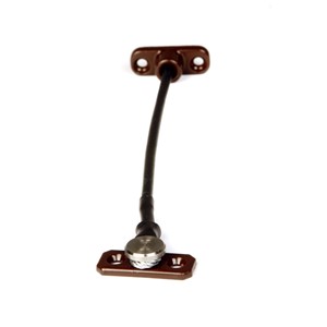 JACKLOC SWIVEL STUD PERMANENT WINDOW RESTRICTOR BROWN