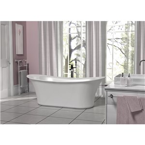 MAYFAIR WHITE L1670 X W730 X H620MM F/S BATH INC WASTE