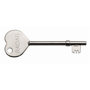 N&C PHLEXICARE RADAR HEART STEEL KEY