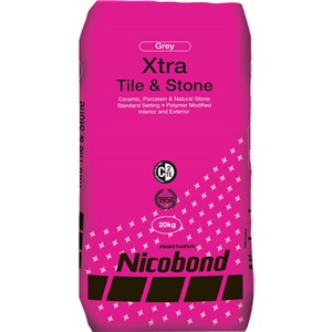 NICOBOND XTRA TILE & STONE ADHESIVE GREY 20KG