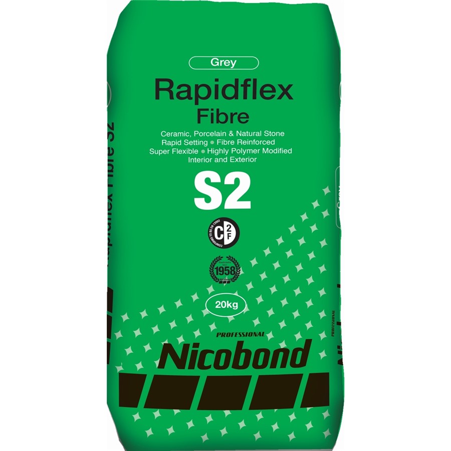 NICOBOND RAPIDFLEX FIBRE S2 GREY 20KG