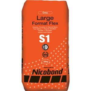 NICOBOND LARGE FORMAT / FORMAT FLEX S1 ADHESIVE GREY 20KG