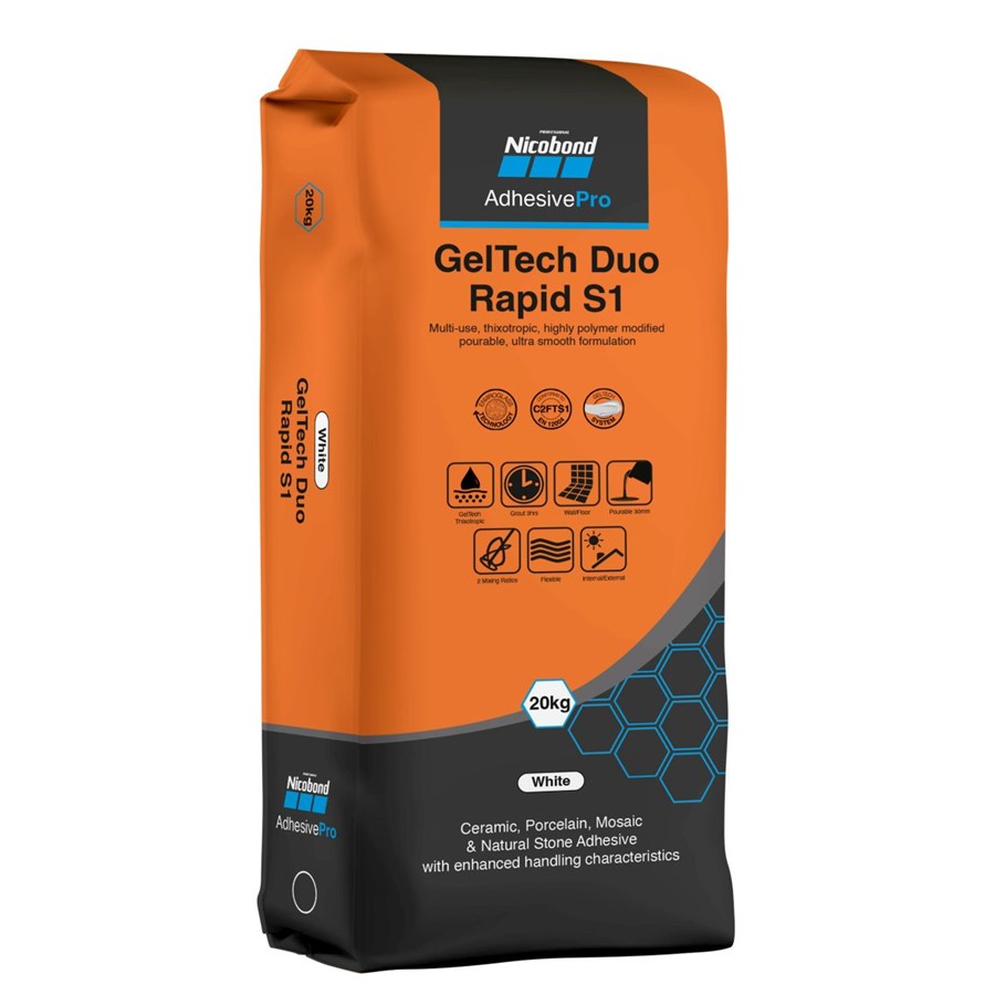 NICOBOND GELTECH DUO RAPID WHITE 20KG