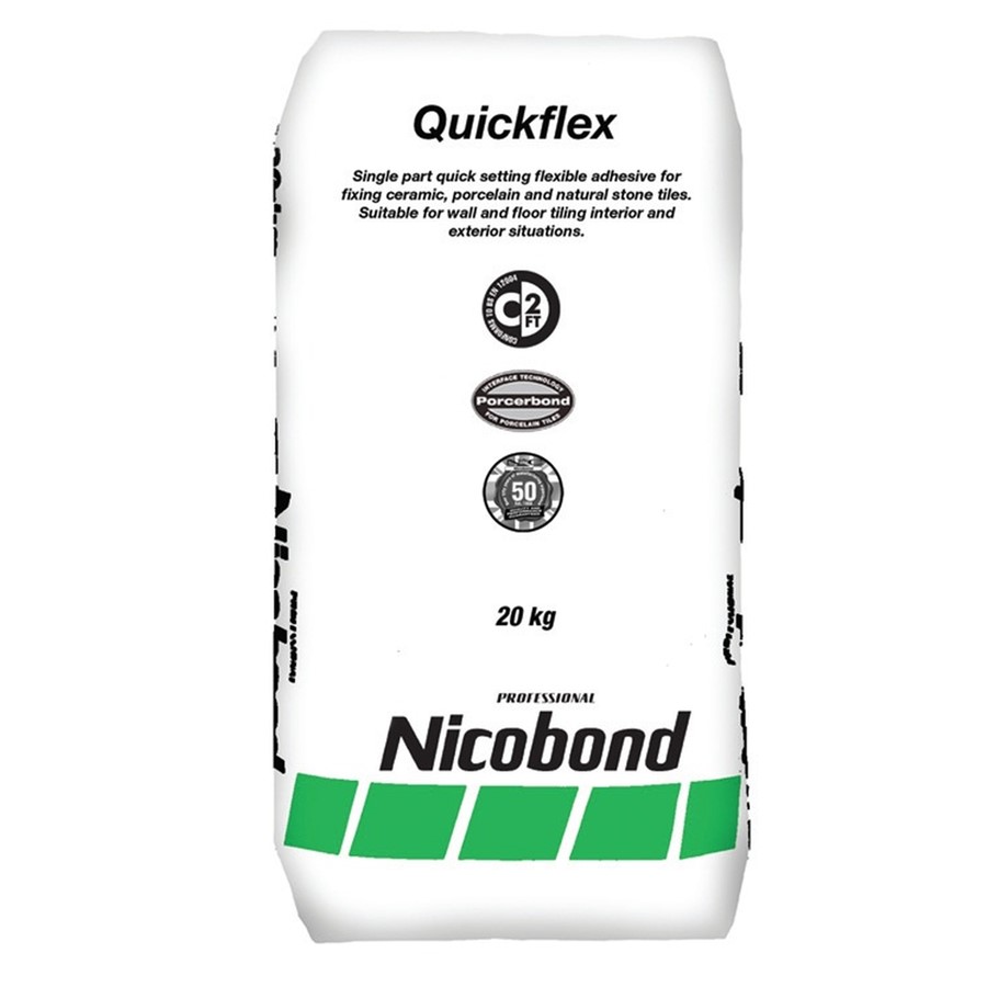 NICOBOND QUICKFLEX ADHESIVE GREY 20KG