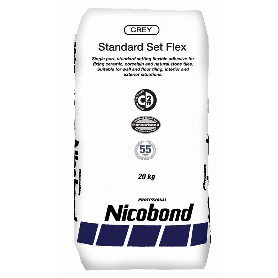 NICOBOND STANDARD SET FLEX GREY ADHESIVE 20KG