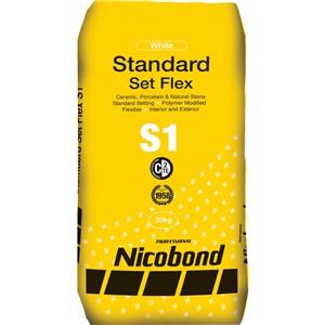 NICOBOND STANDARD SET FLEX S1 ADHESIVE WHITE 20KG