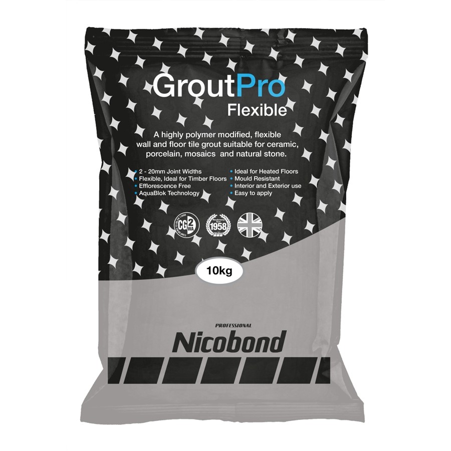 NICOBOND GROUTPRO FLEXIBLE MID GREY 10KG