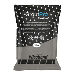 NICOBOND GROUTPRO FLEXIBLE SLATE GREY 10KG