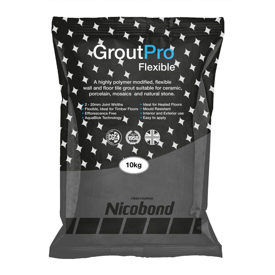 NICOBOND GROUTPRO FLEXIBLE BLACK 10KG