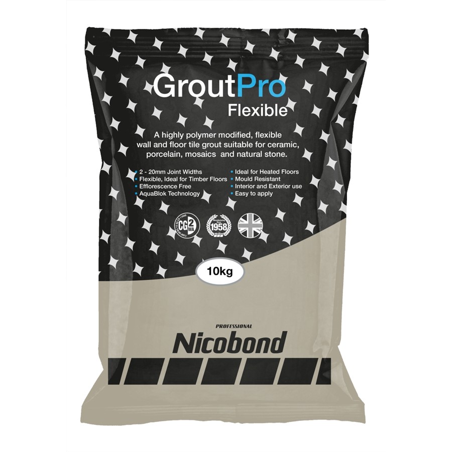 NICOBOND GROUTPRO FLEXIBLE LIMESTONE 10KG