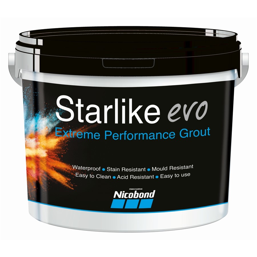 NICOBOND STARLIKE EVO GROUT MID GREY 2.5KG