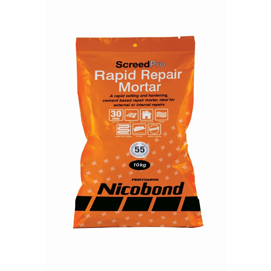 NICOBOND SCREEDPRO RAPID REPAIR MORTAR 10KG