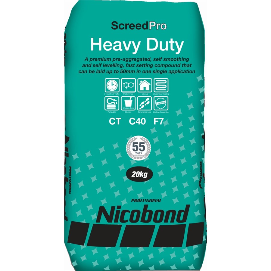 NICOBOND SCREEDPRO HEAVY DUTY POWDER 20KG