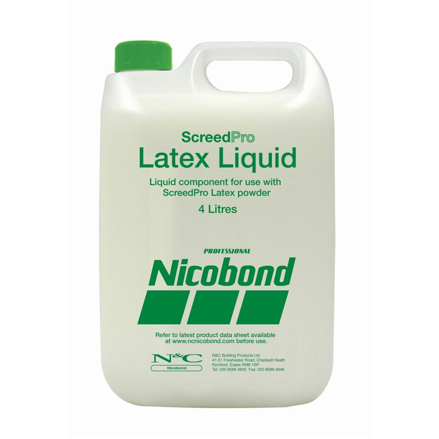 NICOBOND SCREEDPRO LATEX LIQUID 4LTR