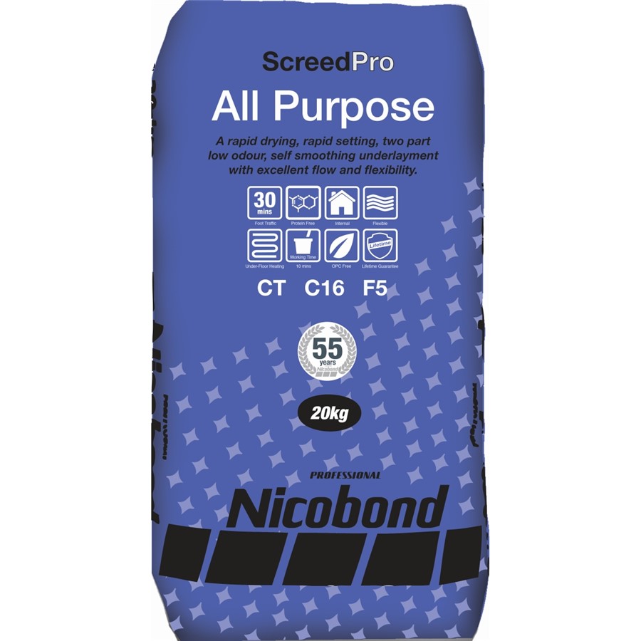 NICOBOND SCREEDPRO ALL PURPOSE POWDER 20KG