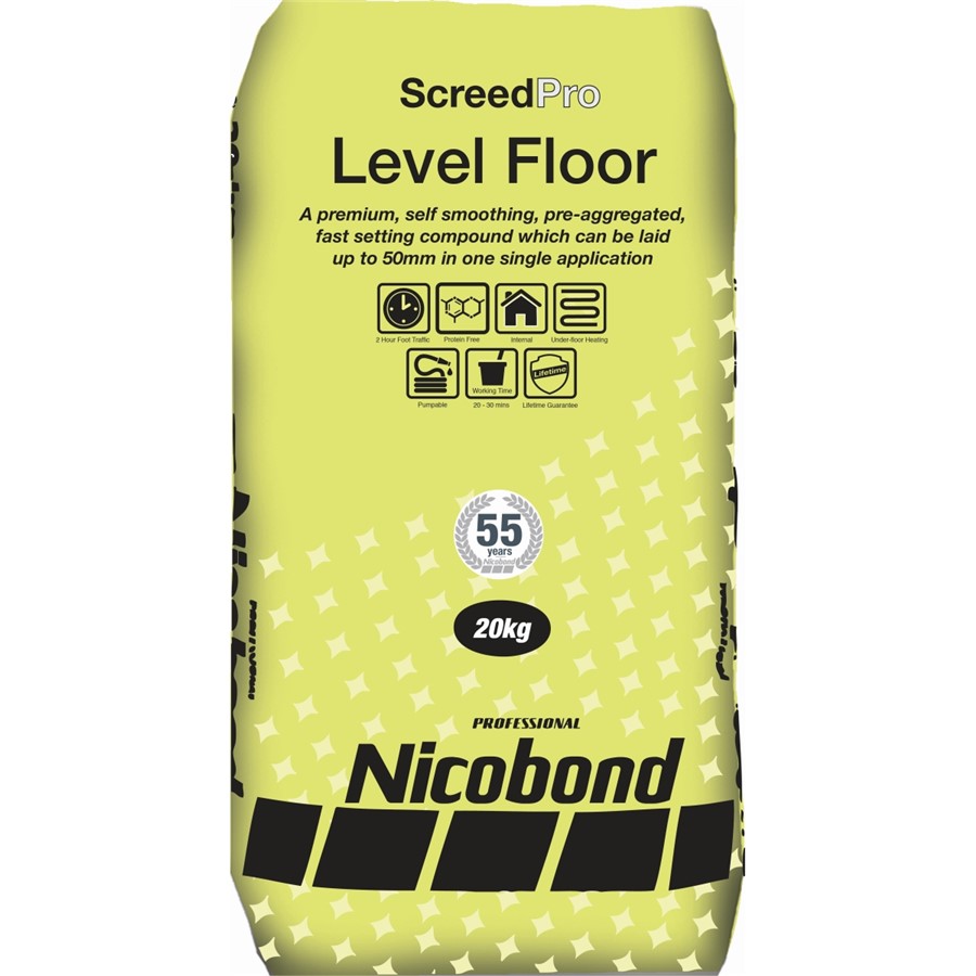 NICOBOND SCREEDPRO LEVEL FLOOR POWDER 20KG