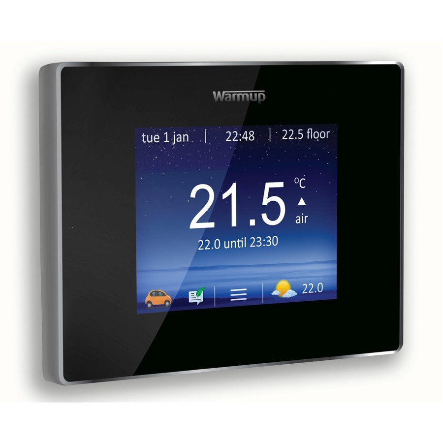 WARMUP 4IE SMART WIFI THERMOSTAT ONYX BLACK