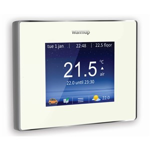 WARMUP 4IE SMART WIFI THERMOSTAT PORCELAIN WHITE