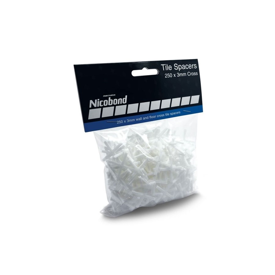 NICOBOND TILE SPACERS 3MM X TYPE 250 PER PACK