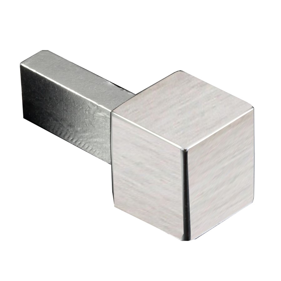 ALUMINIUM SQUARE TRIM CORNER BRUSHED SILVER EDP102.94 10MM (PACK OF 2)