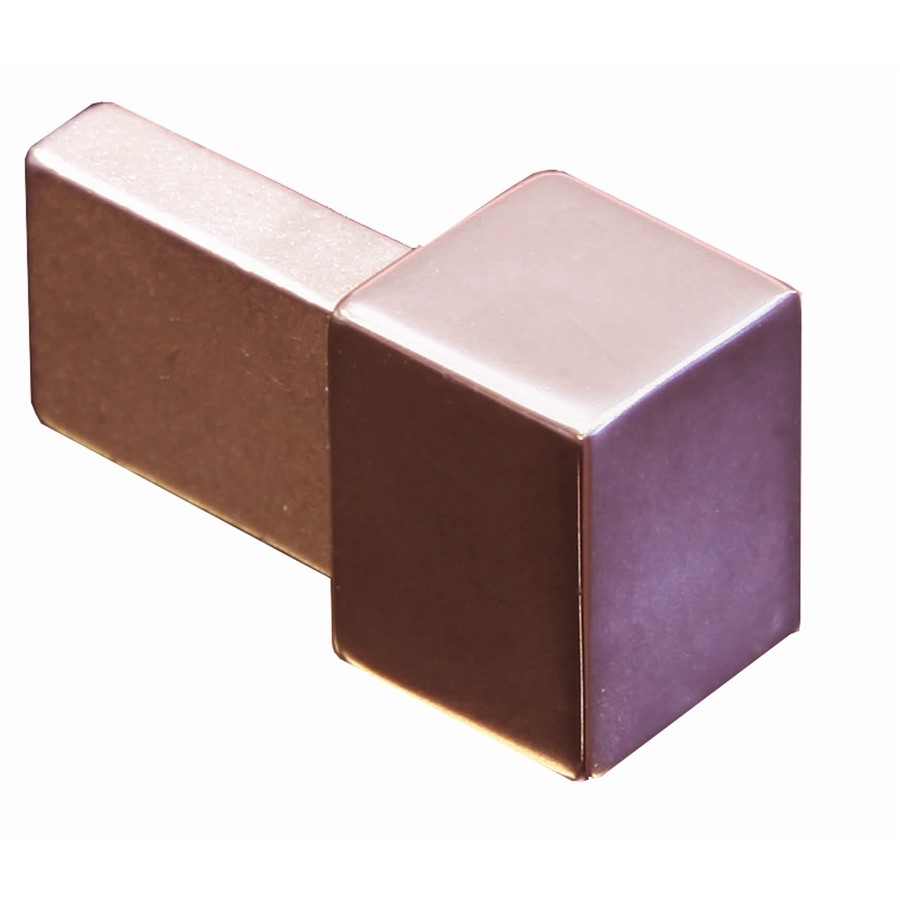 ALUMINIUM SQUARE TRIM CORNER BRIGHT COPPER EDP102.95 10MM (PACK OF 2)