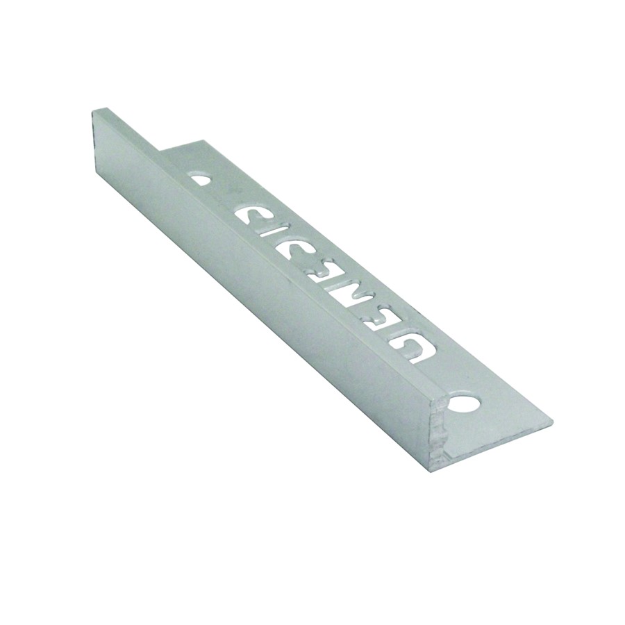 ALUMINIUM STRAIGHT EDGE TRIM BRIGHT SILVER ESA060.91 6MM X 2.5M