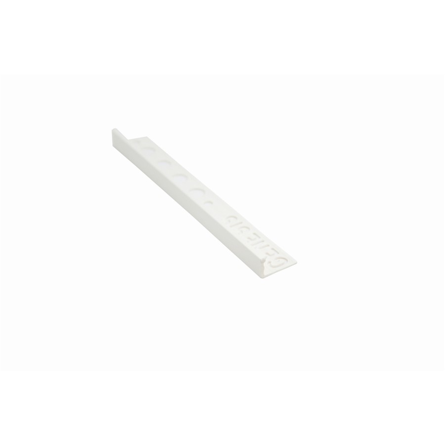 PVC STRAIGHT EDGE TRIM WHITE ESP060.01 6MM X 2.5M