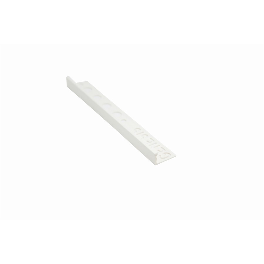 PVC STRAIGHT EDGE TRIM WHITE ESP100.01 10MM X 2.5M