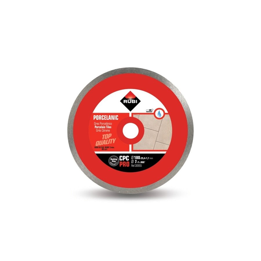 RUBI DIAMOND BLADE CPC180MM 30955 (ND180BL SAW-PORCELAIN)