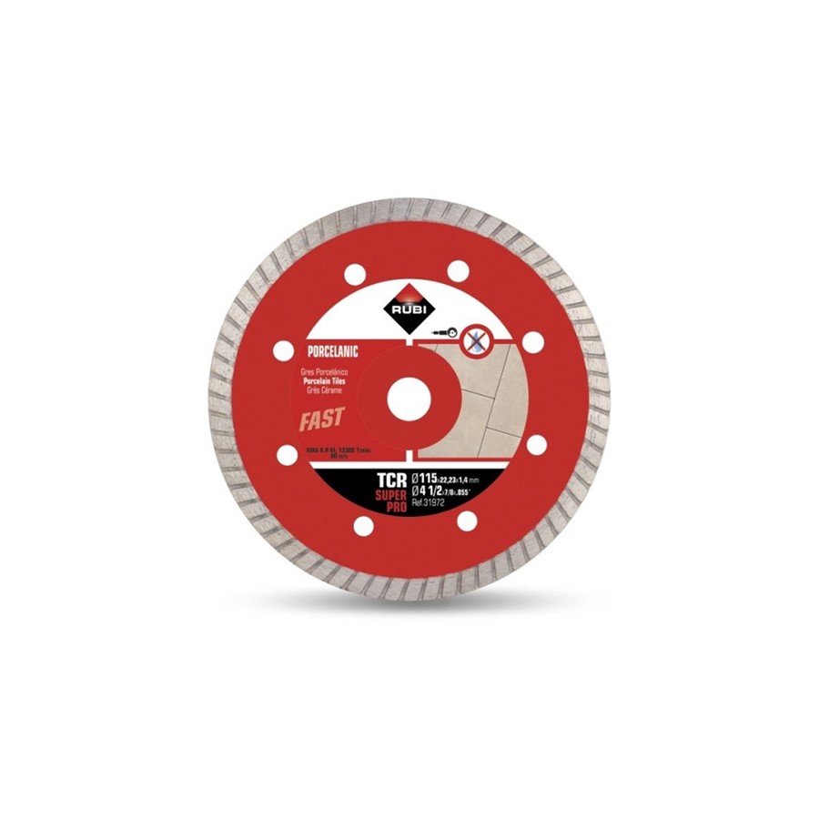 RUBI PORCELAIN TURBO DIAMOND BLADE TCR115 (31972)