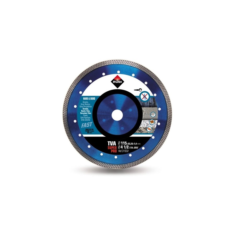 RUBI HARD MATERIALS TURBO VIPER DIAMOND BLADE TVA115 (31932)