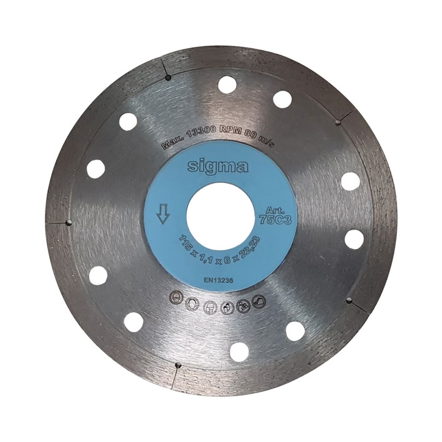 SIGMA 1.1MM DIAMOND CUTTING BLADE 115MM (75C3)