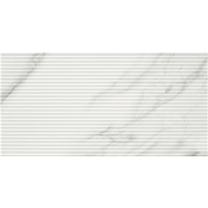 NB15781 CAPRI WHITE MARBLE WALL TILE RIBBED DECOR 300X600