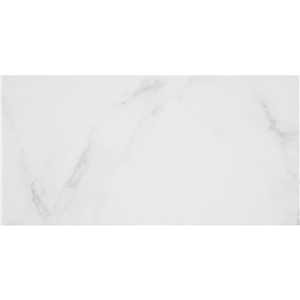 NB15787 MARINA SATIN WHITE MARBLE CERAMIC WALL TILE 250X500